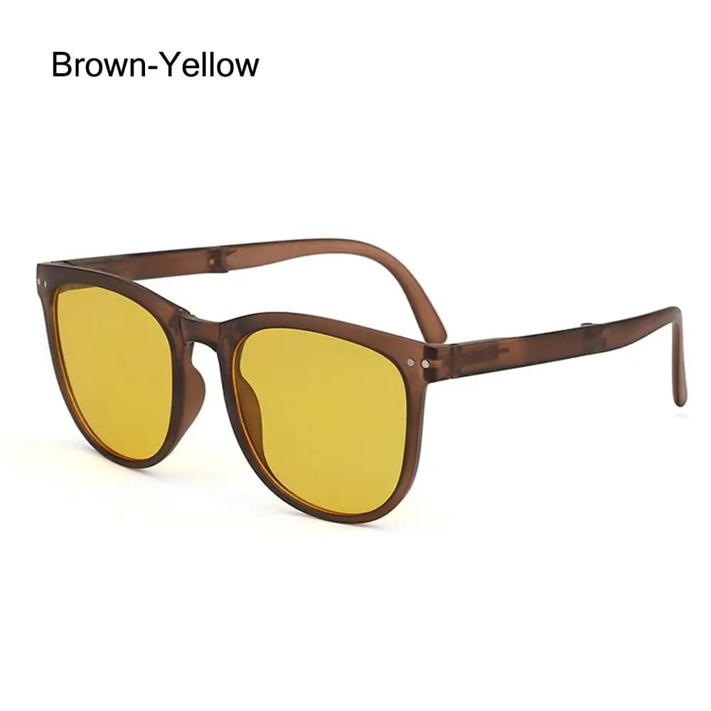 Women/Men TR90 Frame Putting in the Pocket Sun Glasses Ultralight Eyewear Folding Sunglasses