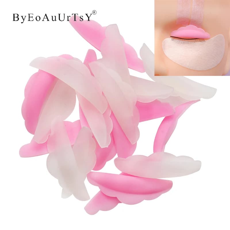 5 pairs of silicone eyelashes perm pad patch for lifting eyelashes extension eyelashes permanent rods shield eyelashes bigodino applicator lifting tool
