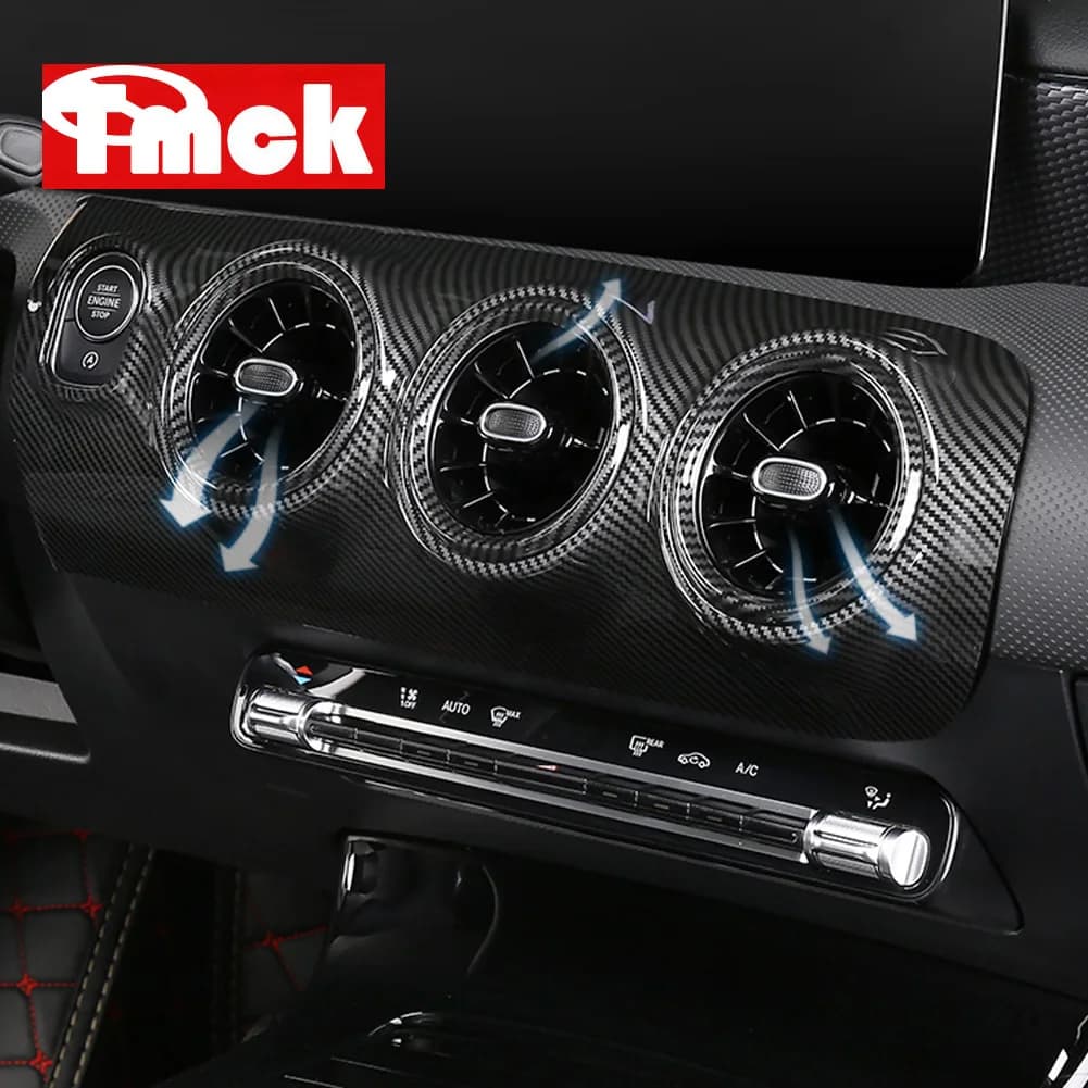 For Mercedes Benz CLA Class C118 CLA180 200 220 250 260 2020 2021+ Car Central Air Conditioning Vent+Headlight Switch Cover Trim
