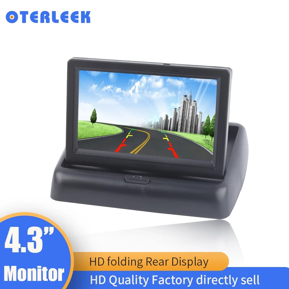 4.3 Inch Color TFT LCD HD Digital Panel Auto Car Rearview Monitor Backup Parking Vehicle Rear View Monitor for Reverse Cameras