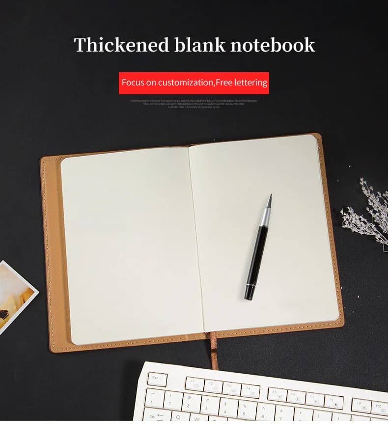 Custom Logo A4 A5 Colors Business Soft Leather Diary Writing Notepad,16K 25K Thick Blank Journal Planner Agenda
