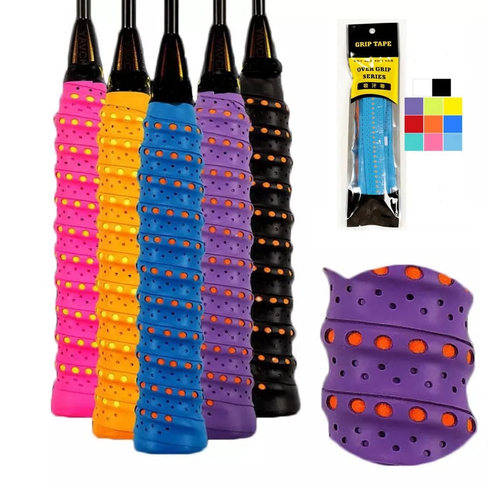 Breathable anti-slip absorb sweat rack tape handle tape grip Tennis Badminton pumpkin band anti-slip band for hair