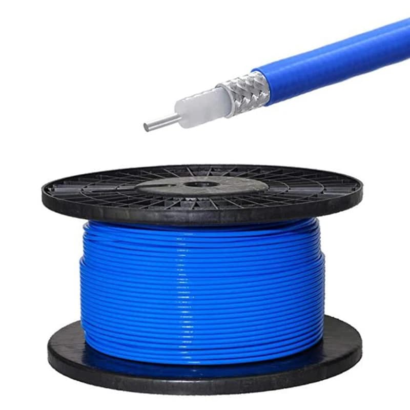 1 Meter RG402 Coaxial Cable Connector RG-402 0.141" Coax Pigtail with bule jacket RF Coaxial