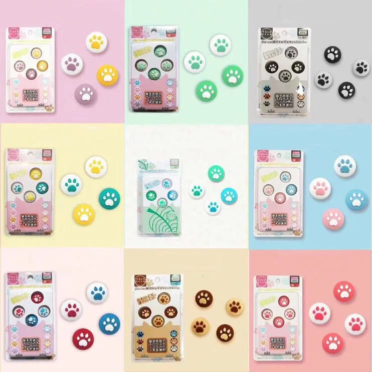 Bella Zampa di Gatto Thumb Stick Grip Cap Joystick Copertura Per Nintend Switch Oled Lite NS Joy-Con Controller Joycon Thumbstick caso