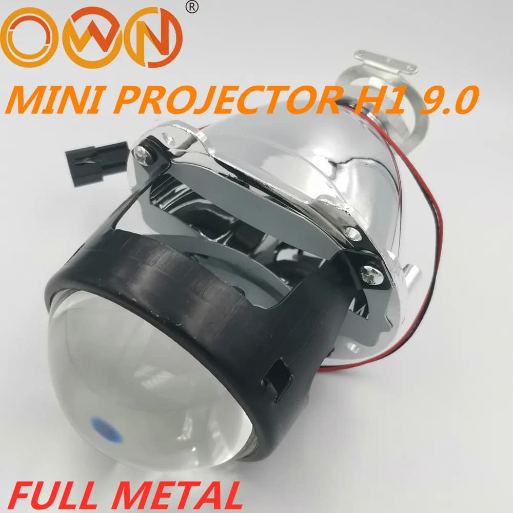 Kit Proiettore Bi-Xenon HID Mini Full Metal con Lente da 10.0 2.5 Pollici, Facile Installazione, Fari H1 H4 H7 HB3 HB4 RHD LHD