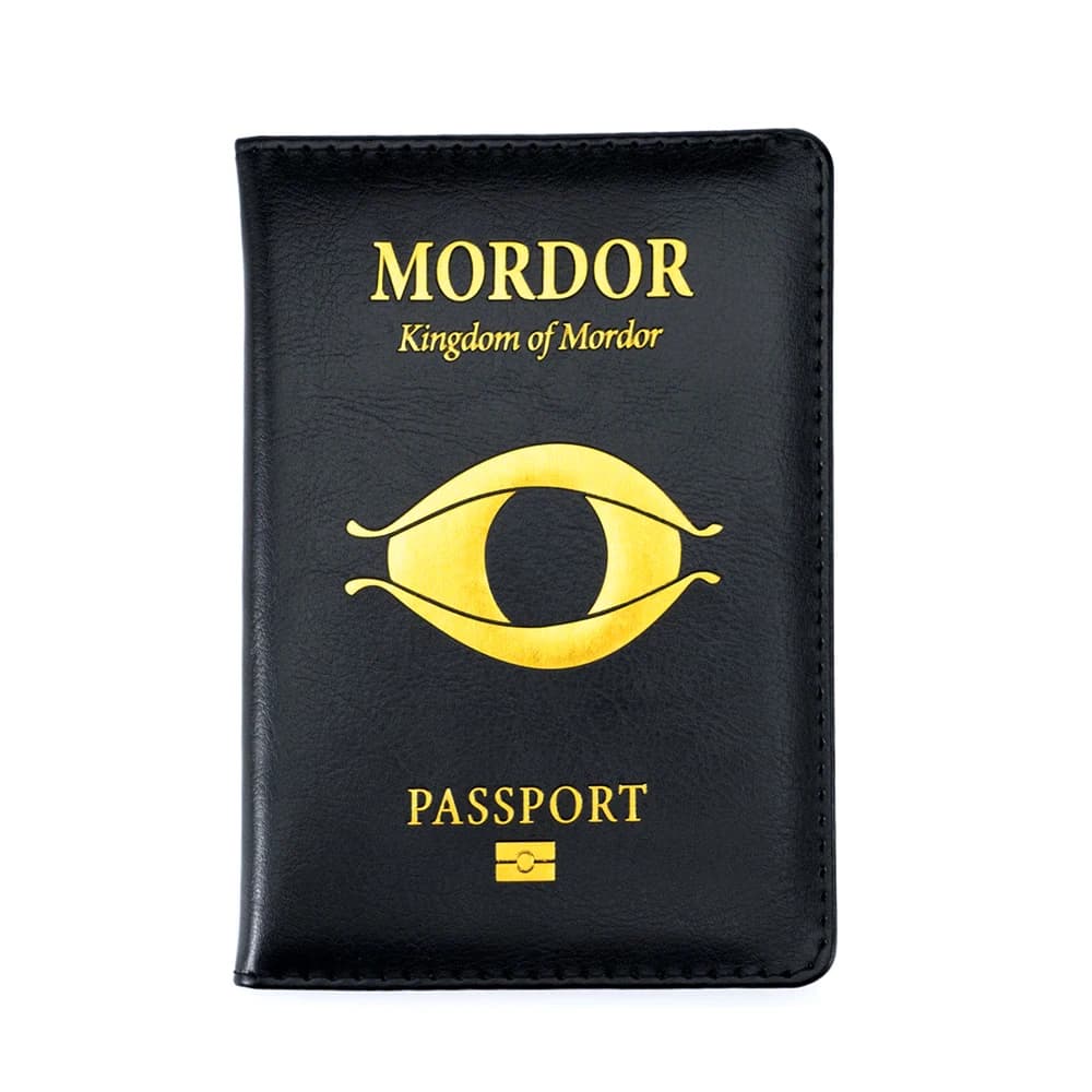 Porta passaporto Middle Earth Shadow of Mordor Accessori da viaggio Regali per la famiglia Porta passaporto