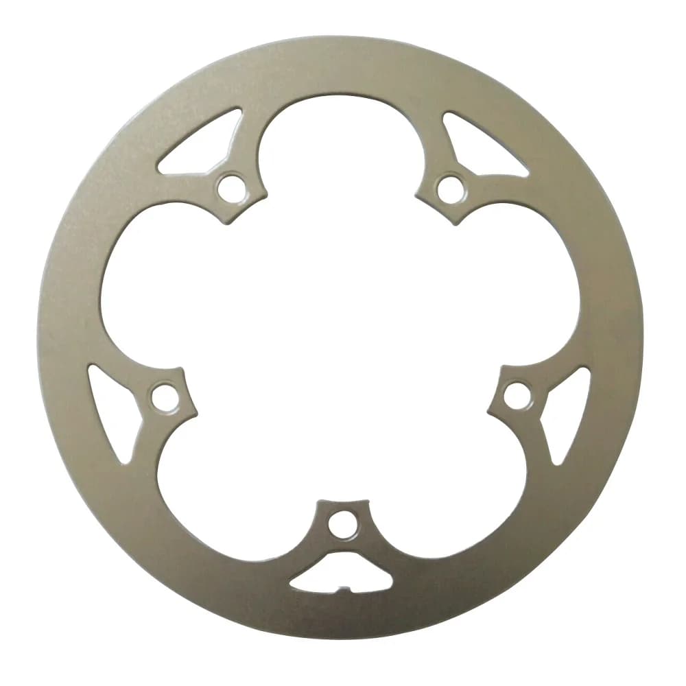 TRUYOU-Protezione ruota catena per bici pieghevole, copertura corona, lega di alluminio argentato, piastra protettiva per bicicletta da strada, 130 BCD