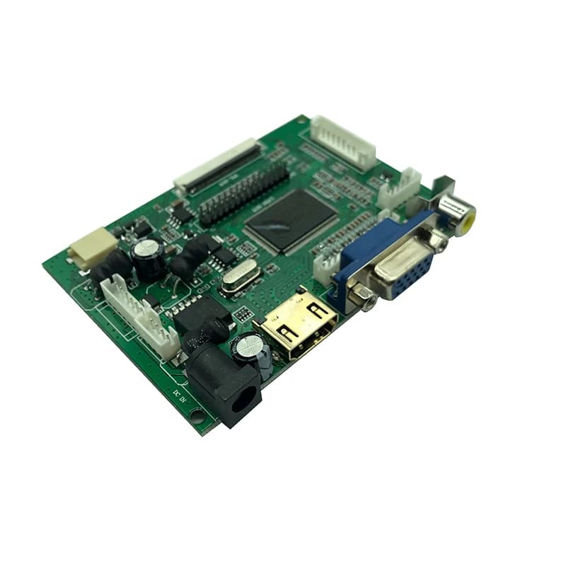 TTL LVDS VGA 2AV 50 PIN LCD controller card for AT070TN90 92 94 20000938-00Supports Raspberry Pi driver card automatically