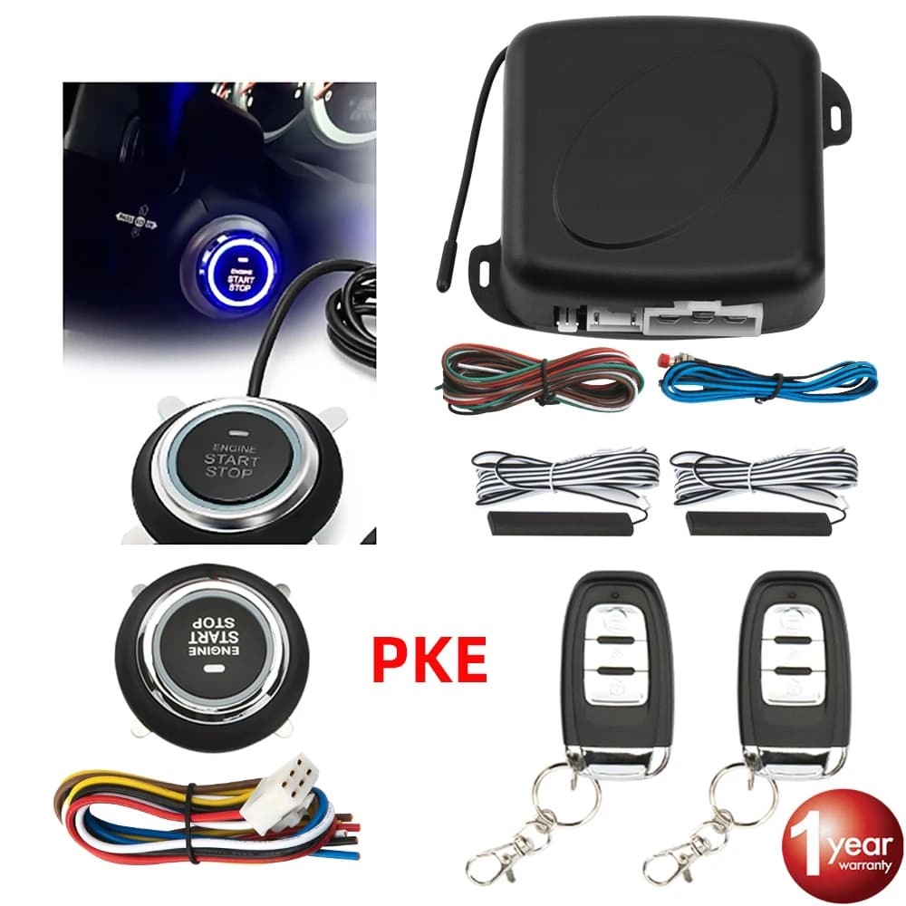 Allarme auto telecomando PKE ingresso senza chiave per auto sistema di allarme avviamento motore pulsante avviamento remoto arresto automatico