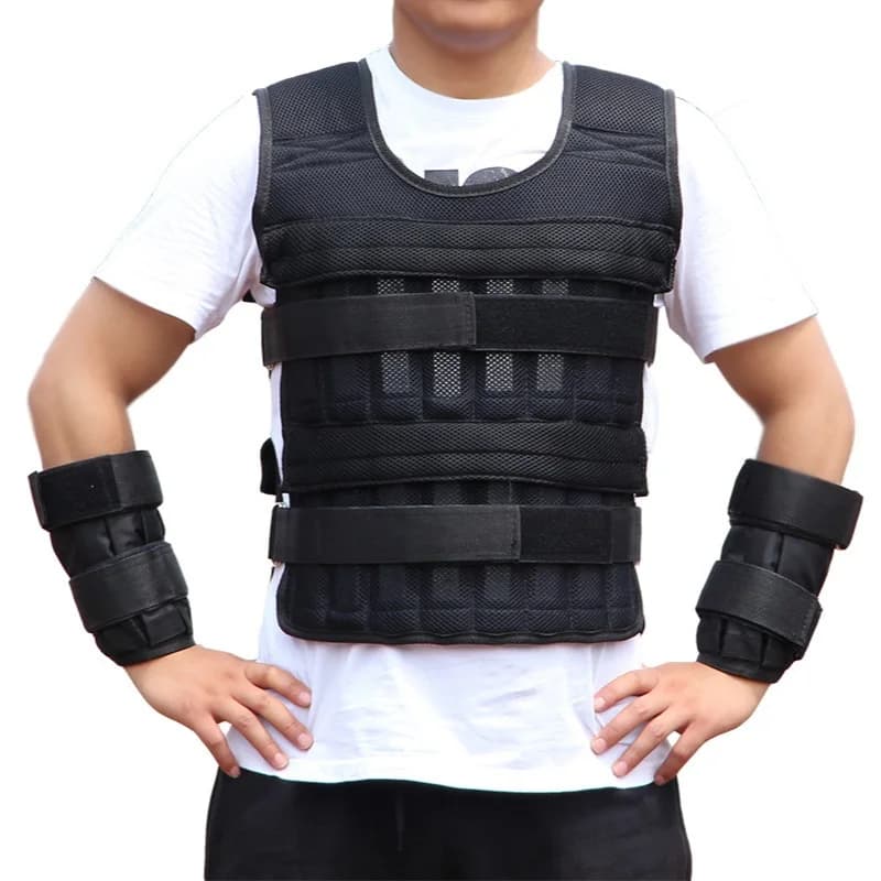 Adjustable Ankle Running Vest Invisible Weight Support Steel Plate Support Strap Sandbag Strength Training Gym Equipment for Fitness