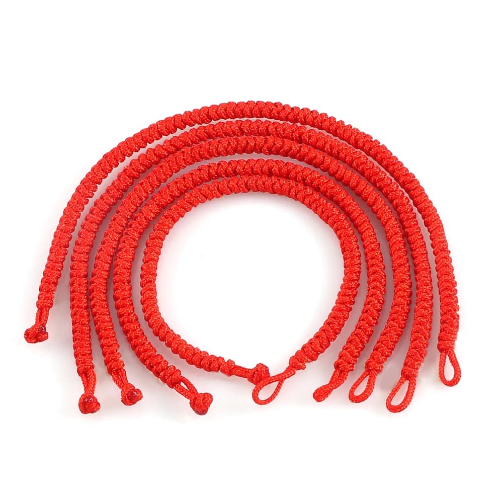 Braccialetti semplici con cordino rosso fortunato Protezione Amuleto di buona fortuna e amicizia Braccialetti con corda intrecciata fatti a mano Regali di gioielli ricchezza