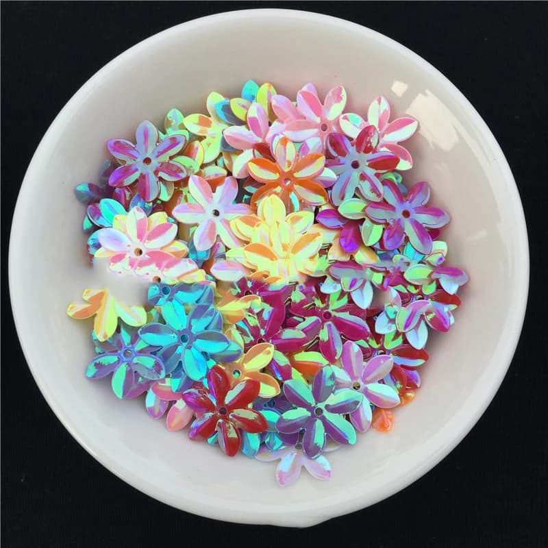 6000 pezzi glitter 14 mm PVC paillettes sciolte per artigianato fiori paillettes accessori per cucire coriandoli decorazione di nozze di Natale