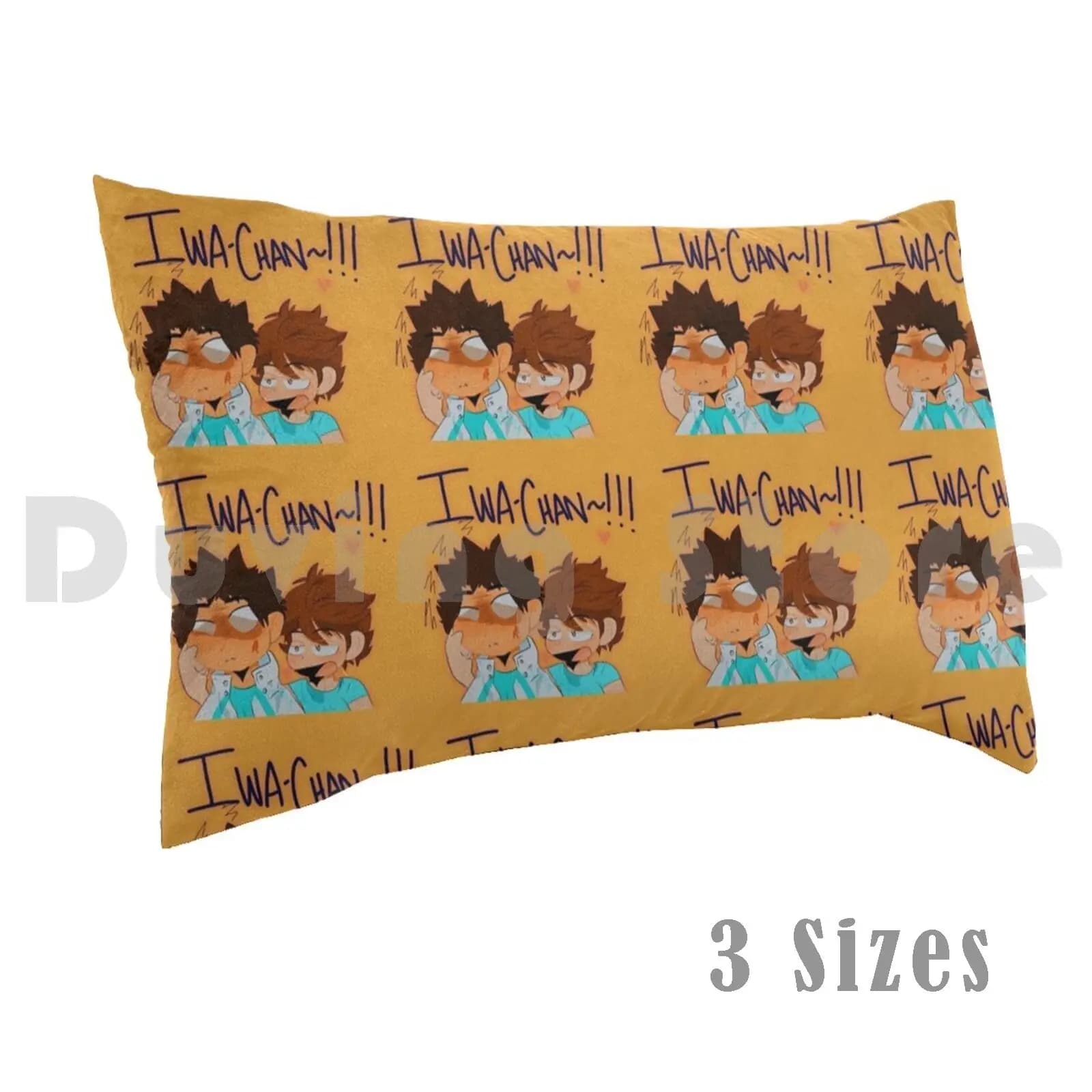 Iwa-Chan! Federa per cuscino stampata 50x75 Iwaizumi Fan Art Oikawa Iwaoi Pallavolo Anime Manga Shounen