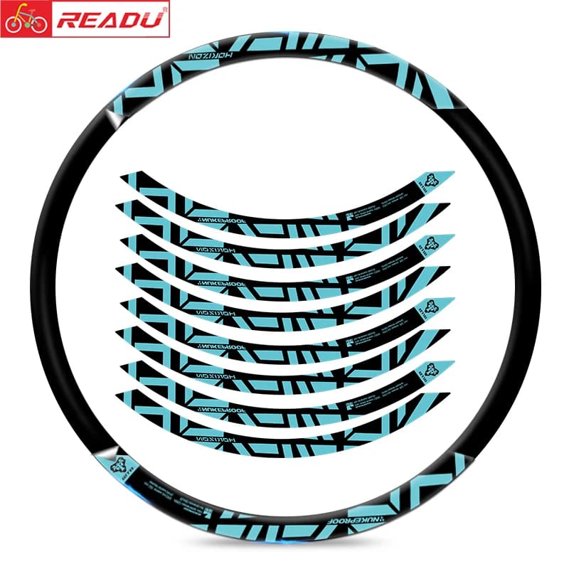 READU Horizon MTB adesivi per cerchioni set di ruote per bici decalcomania per cerchioni per mountain bike accessori per biciclette