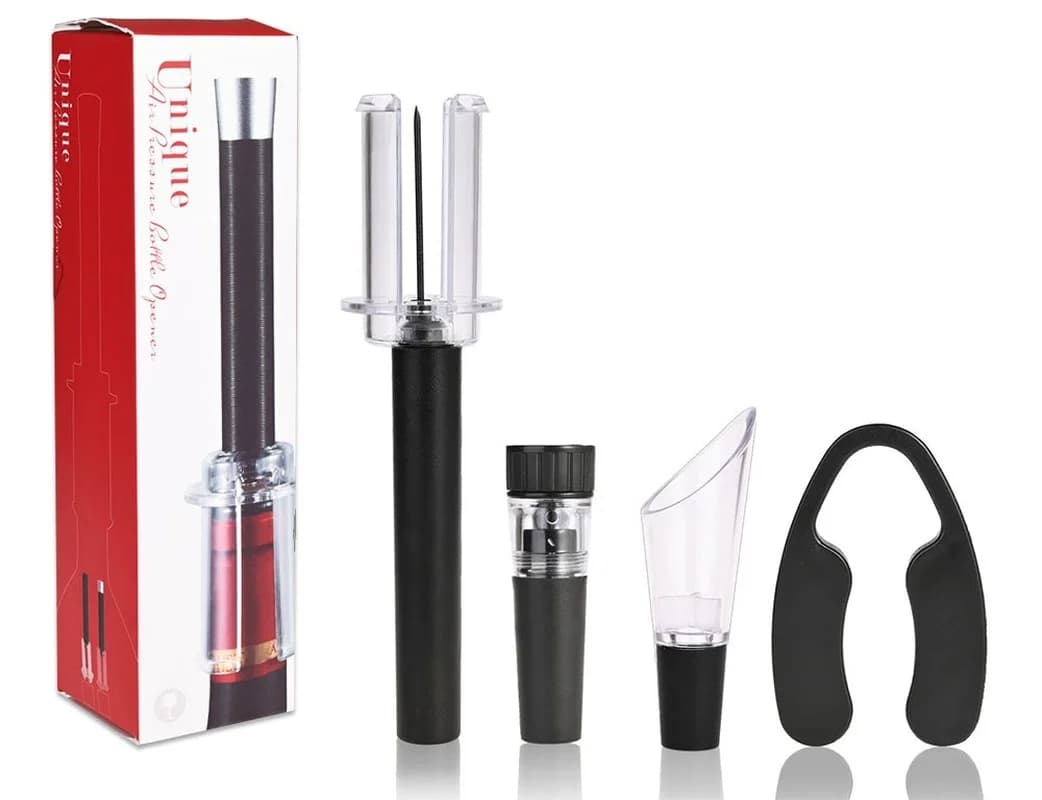 Air Pump Wine Bottle Opener Air Pressure Vacuum Wine Stopper Beer Lid Opener Corkscrew Corks Out Tool Kitchen Accessories