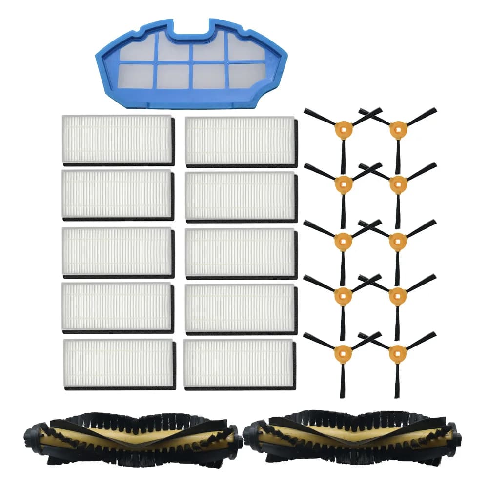 Vendita calda Kit di accessori di ricambio Filtro Spazzola principale Spazzola laterale per Ecovacs DEEBOT N79S N79 Robot aspirapolvere Filtro + Spazzola