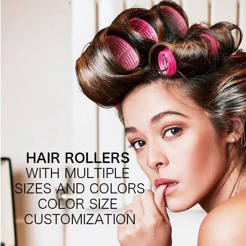 6 pcs/Lot Multiple Sizes Hairdresser Home Use DIY Magic Big Self-adhesive Hair Roller Styling Roller Roller Bigodino Beauty Tool