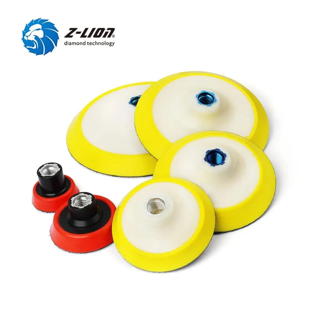 Z-LION 2'/3'/4'/5'/6'/7' Backing Pad Car Polishing Hook&Loop Sanding Pad Backer Plate Car Wash Care Tool 5/8' M14 Thread