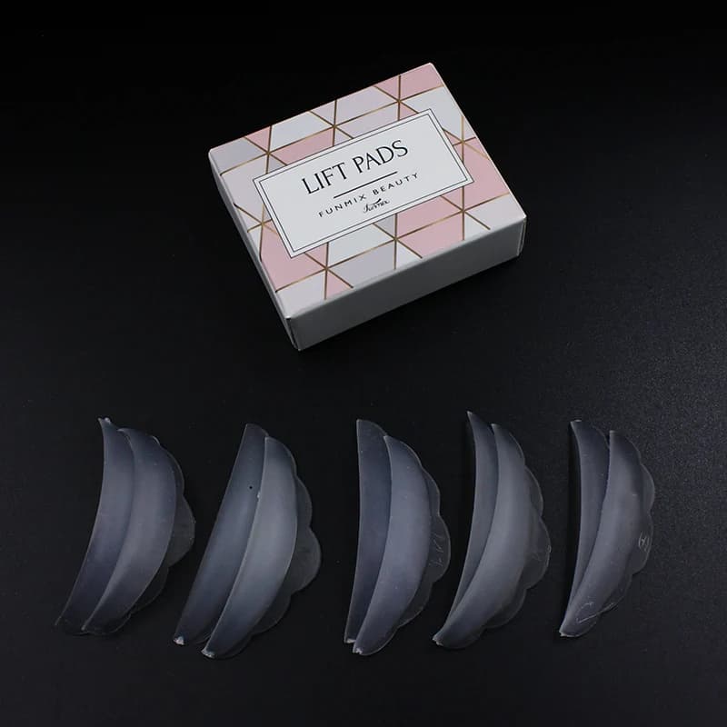 5 pairs 5 transparent silicone bearings of different sizes for permanent professional eyelashes permanent eyelashes rods eyelashes lift patches