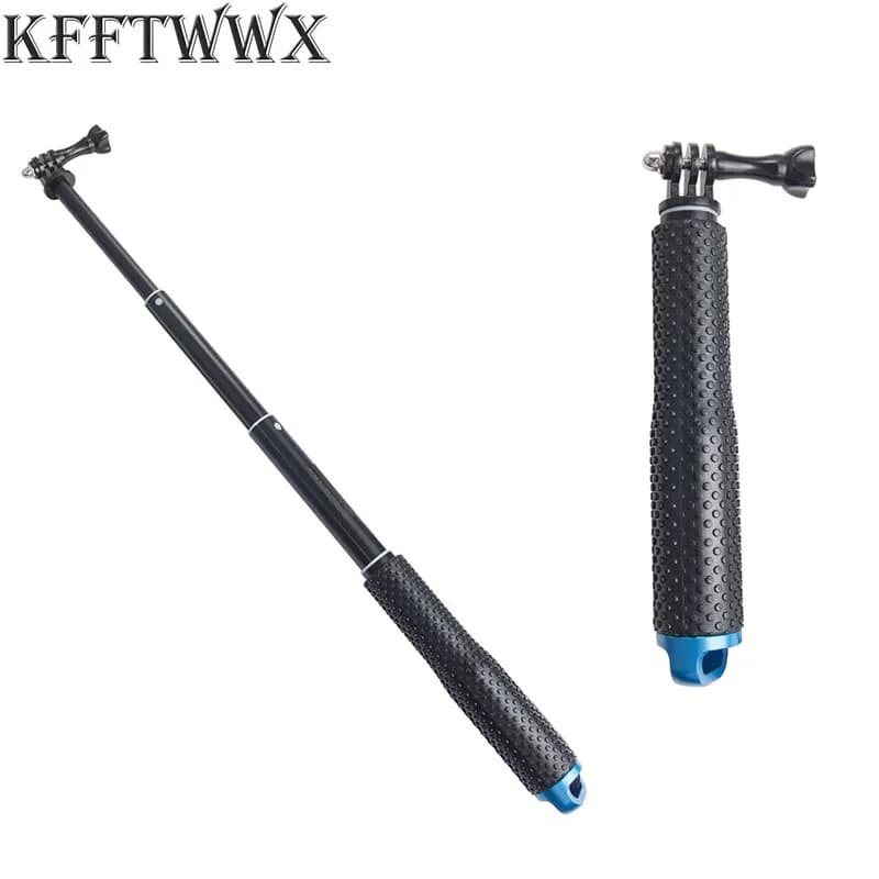 KFFTWX Monopoly for Gopro Hero 12 11 10 9 Black 8 7 6 5 4 3 2 Aluminum Extendable Pole Selfie Stick Tripod Support SJ4000 EKEN H9R