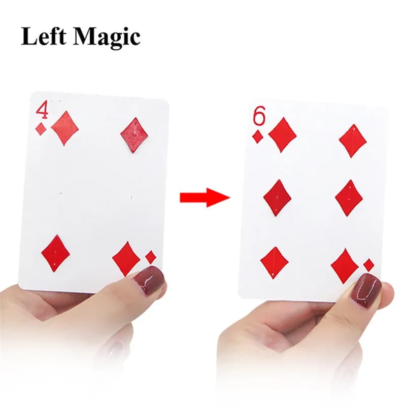 Fantastici trucchi magici con punto mobile da 4 a 6 Close Up Card Magic Professional Mago Trick Magic Tool Magic Prop