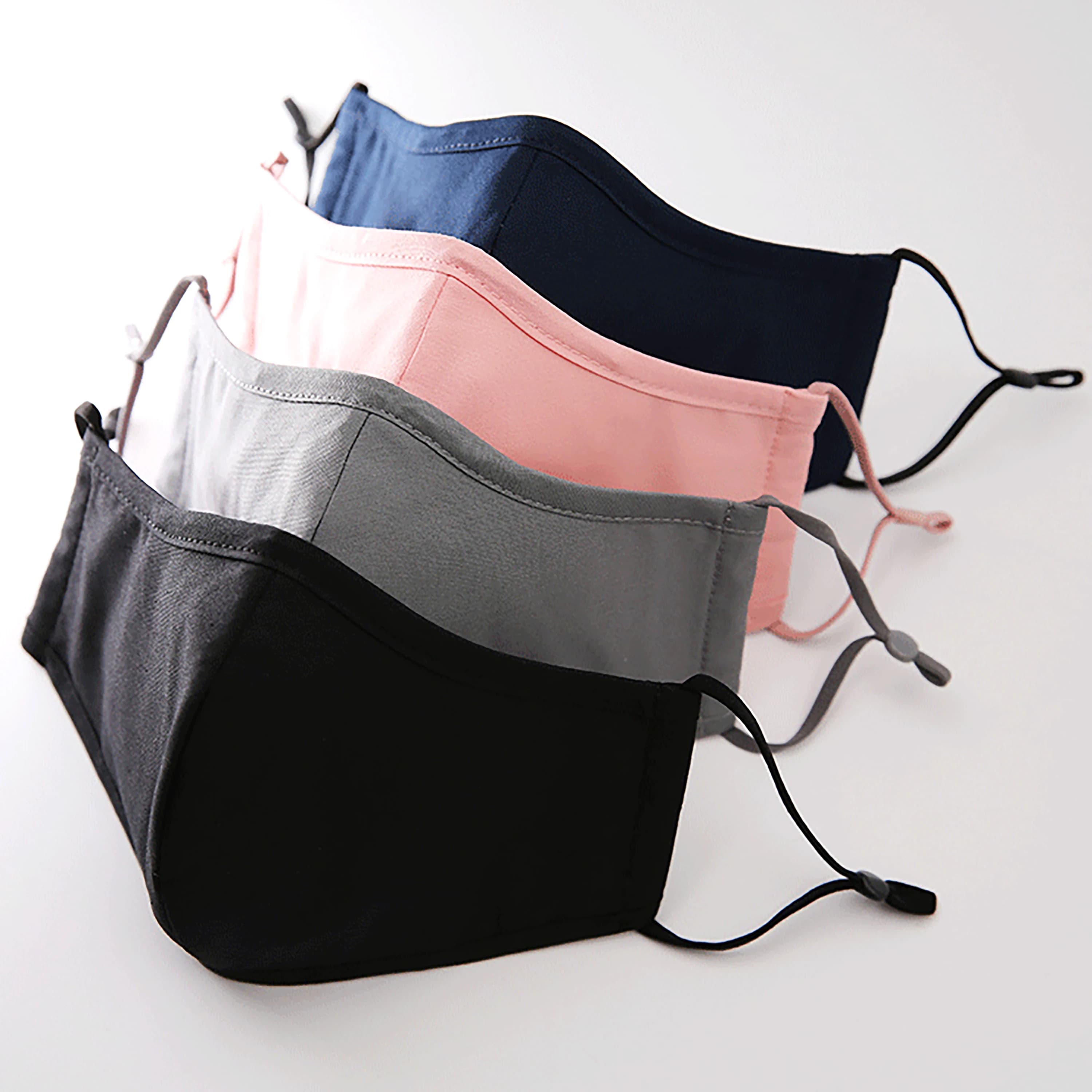 4 stili nuovo aggiornamento maschera per il viso in cotone che copre riutilizzabile lavabile tinta unita stampata floreale maschera Earloop unisex per adulti