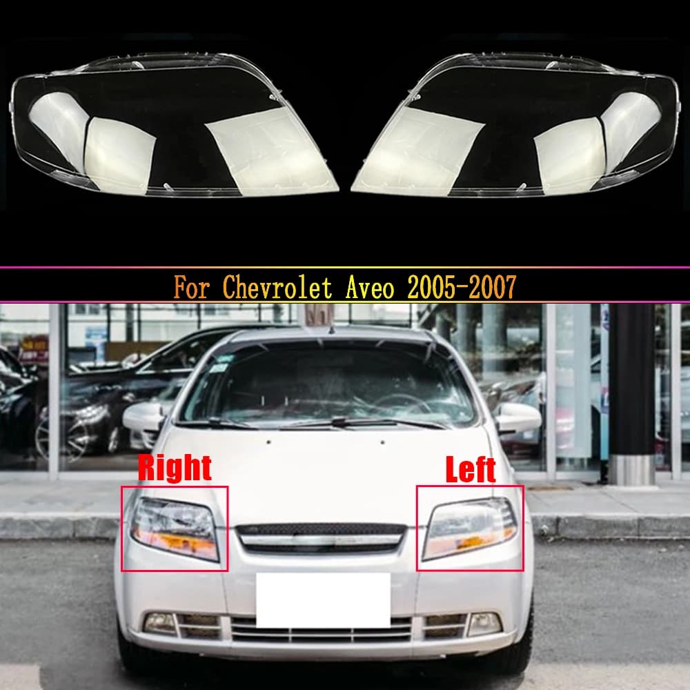 Car Headlamp Lens For Chevrolet Aveo 2005 2006 2007 (Domestic Version) Car Replacement Auto Shell Cover