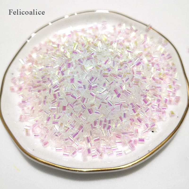 500g 2*3mm Bingsu Perline slime Additivi Perline Iridescenti Forniture FAI DA TE Spruzza kit per Soffici Chiaro Croccante