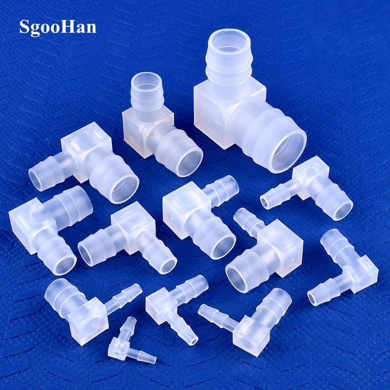 5 ~ 200pcs 14 ~ 3.2 millimetri PP Riducendo Gomito Connettori Acquario Serbatoio della Pompa di Aria Aeratore Tubo Pagoda Comune giardino Tubo di Irrigazione Raccordi