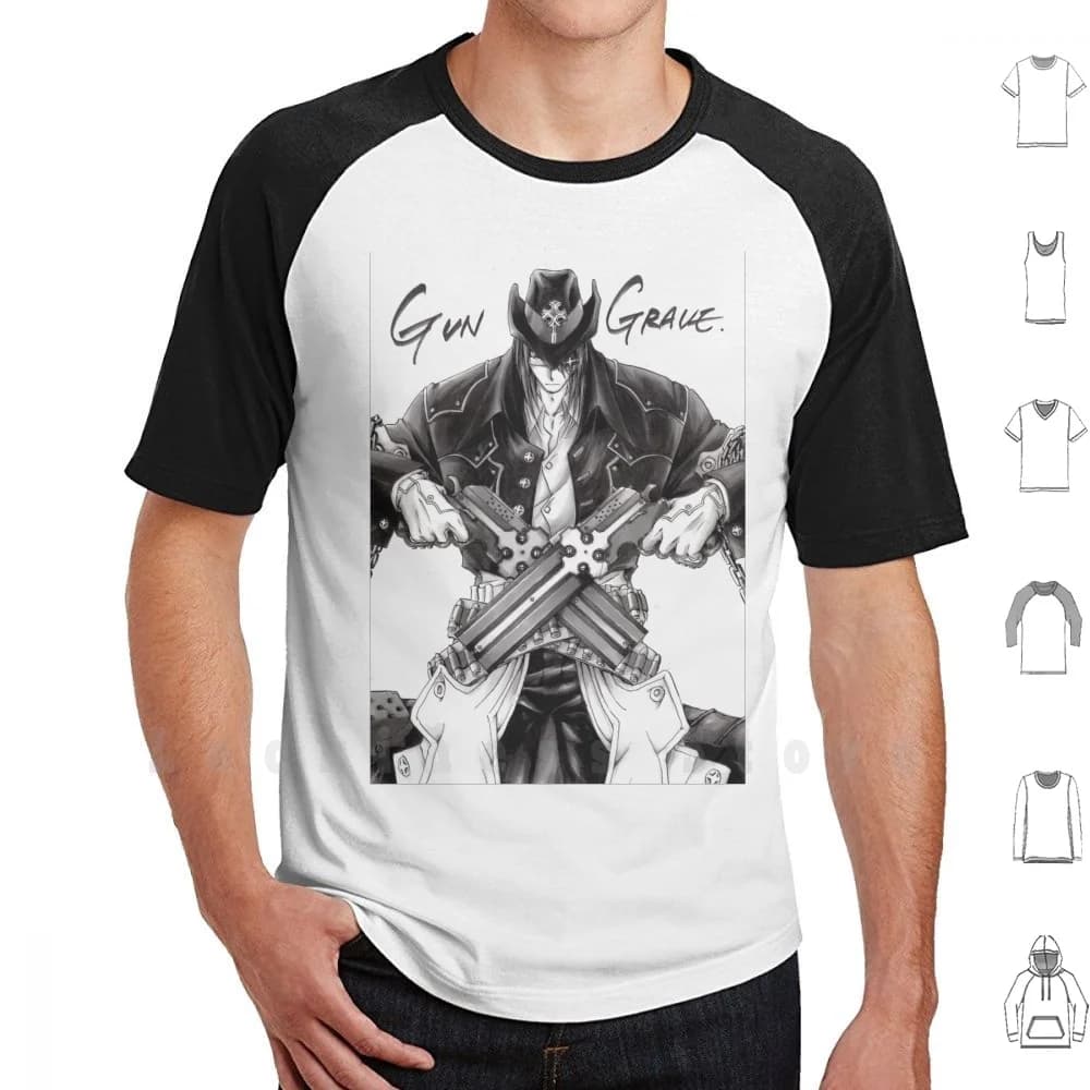 Gungrave T Shirt 6xl Cotton Cool Tee Heat Brandon Gungrave Anime Manga Gun Fight Macdowel Harry Mafia Kugashira Bunji Walken