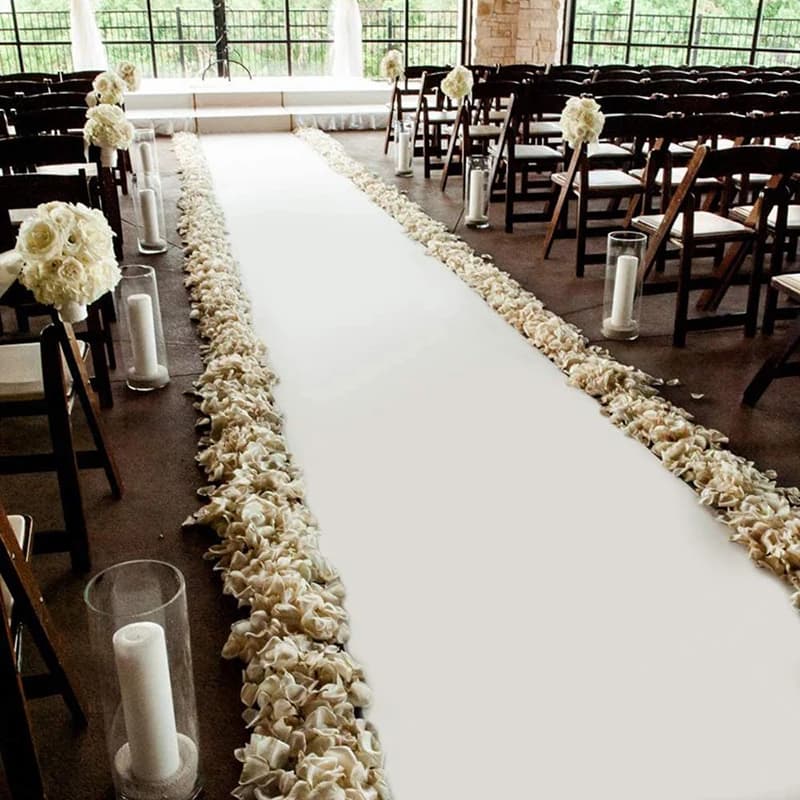 Wedding Corridor Runners Birthday Party Celebrations Event Awards Wedding Decoration White Personalized Wedding Mat Elegant Carpet