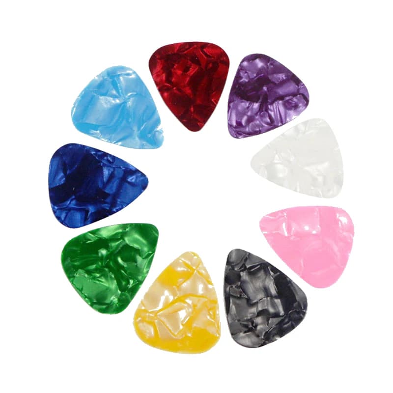 10 pezzi plettri per chitarra plettro celluloide elettrico liscio plettro per chitarra basso accessori per chitarra acustica