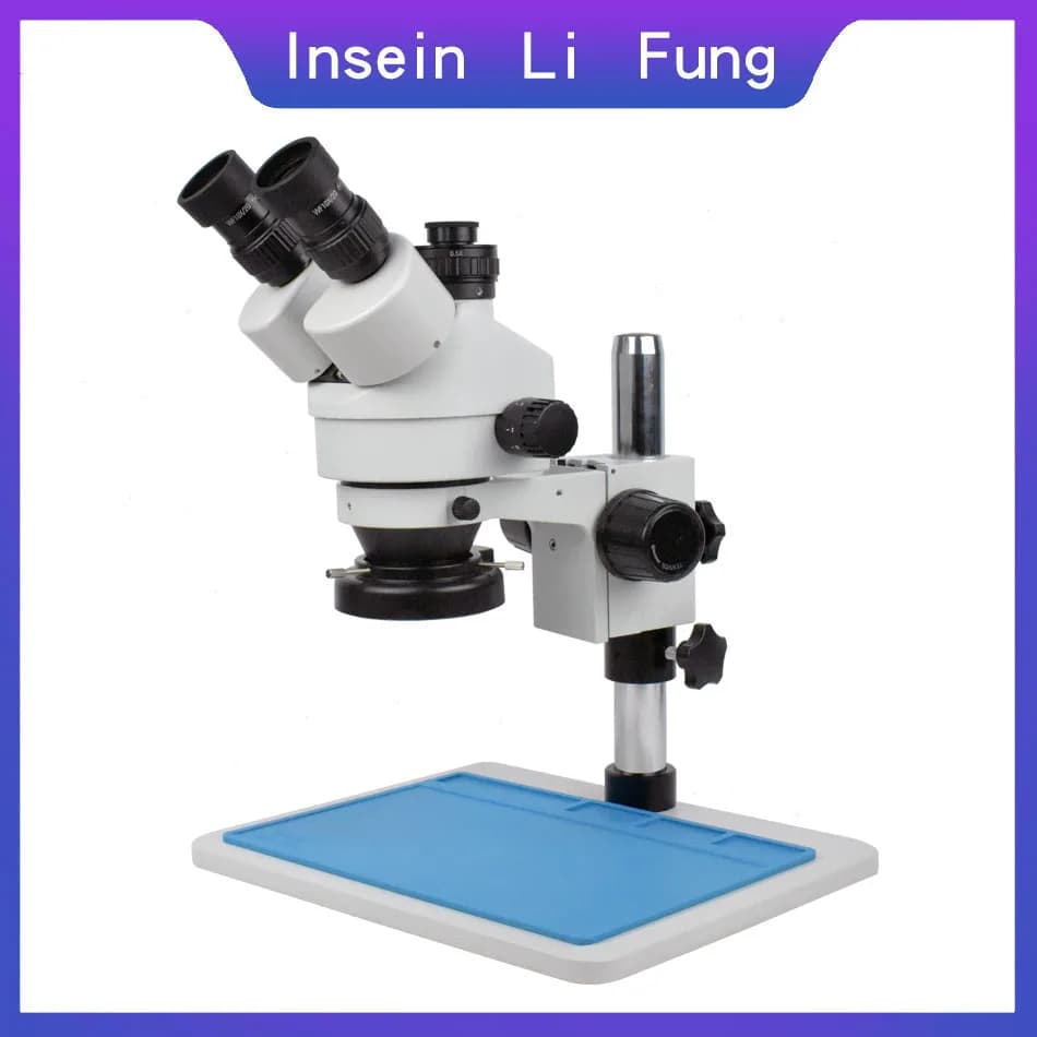 Industriale Stereo Microscopio Binoculare 3.5X-90X Trinoculare Simul-focale Lente di Ingrandimento per Monili Ispezione PCB Saldatura di Riparazione