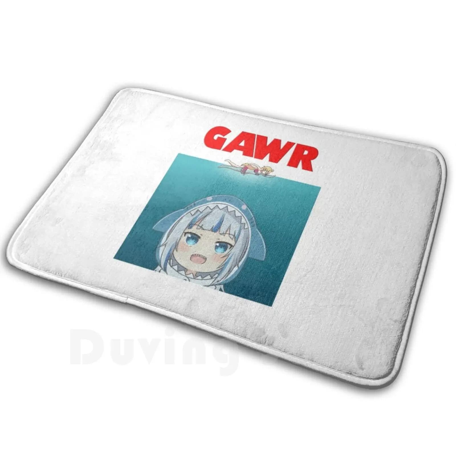Hololive En-Gawr Gura Parodia Tappeto Tappetino Tappeto Cuscino Gawr Gura Vtuber Hololive Gawr Gura Virtual Youtuber Anime Shark