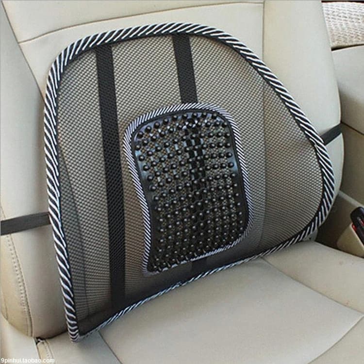 dispositivo di trazione lombare Massaggio alla schiena Panno a rete Cuscino per seggiolino auto Supporto per la vita lombare Massaggiatore Cuscino Ventilare Strumento traspirante