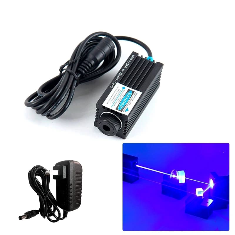 Modulo punto diodo laser per incisione laser regolabile 450nm 1000mw 1W ad alta potenza per intaglio del legno 25mm * 60mm