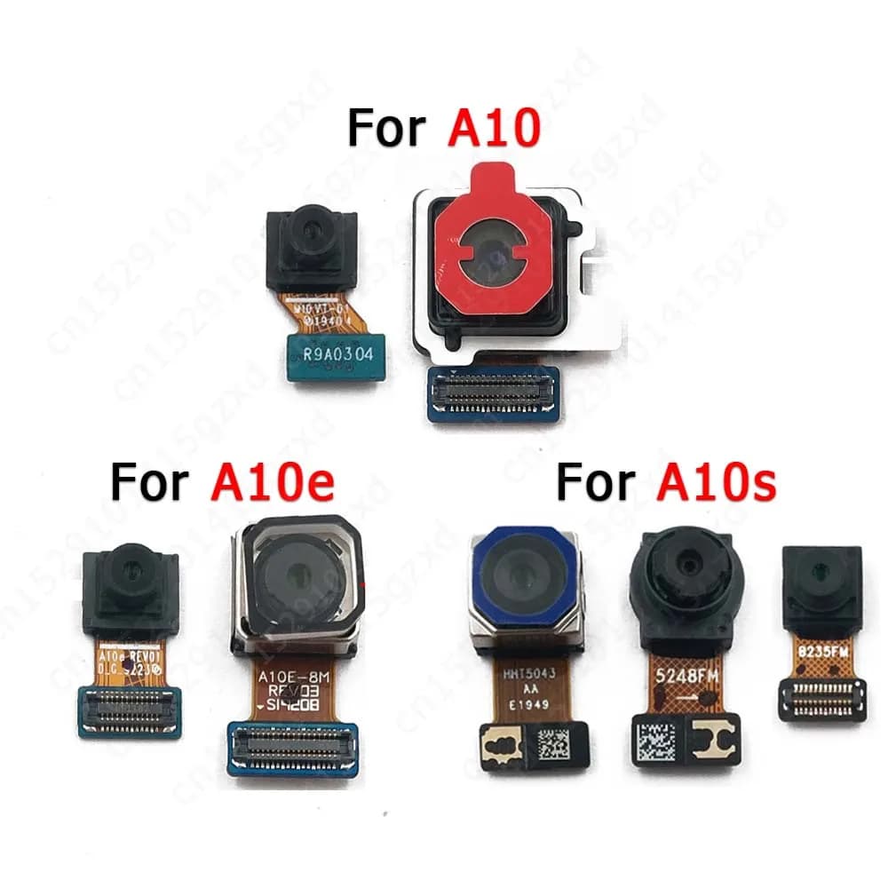 Parte anteriore posteriore della fotocamera per Samsung A10 A10e A10s A105 A102 A107 di volto piccolo frontale Selfie modulo fotocamera posteriore pezzi di ricambio