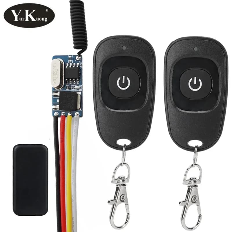 3.7V 4.2V 5V Mini Interruttore A Distanza 433 MOS Senza Contatto RF Interruttore Senza Fili Motore Buzzer LED Relè Lampada Della Luce A Distanza ON OFF Intelligente