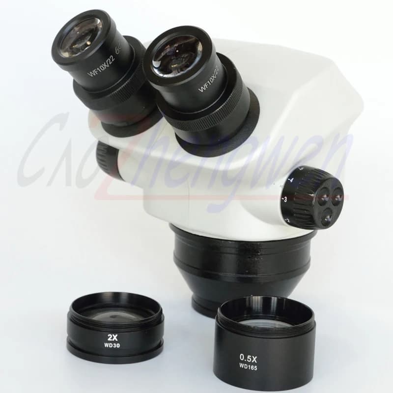 FYSCOPE 3.5X-100X Microscopio stereo binoculare Aggiornamento testa 7X-50X WF10X/22mm Oculare Ampio campo visivo