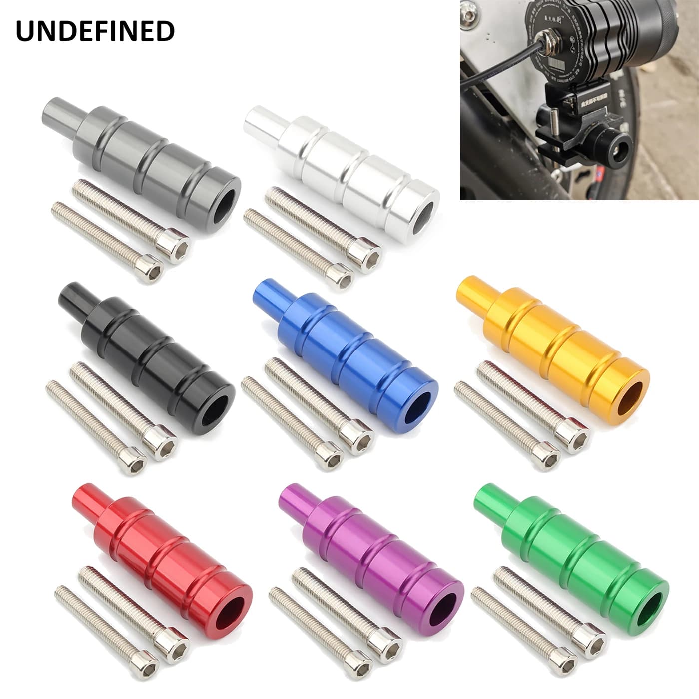 Mounting bracket for LED fendinebbia for motorcycle Mounting base for M8 M6 lighthouse rod Sports rear light for bike Universal spotlight
