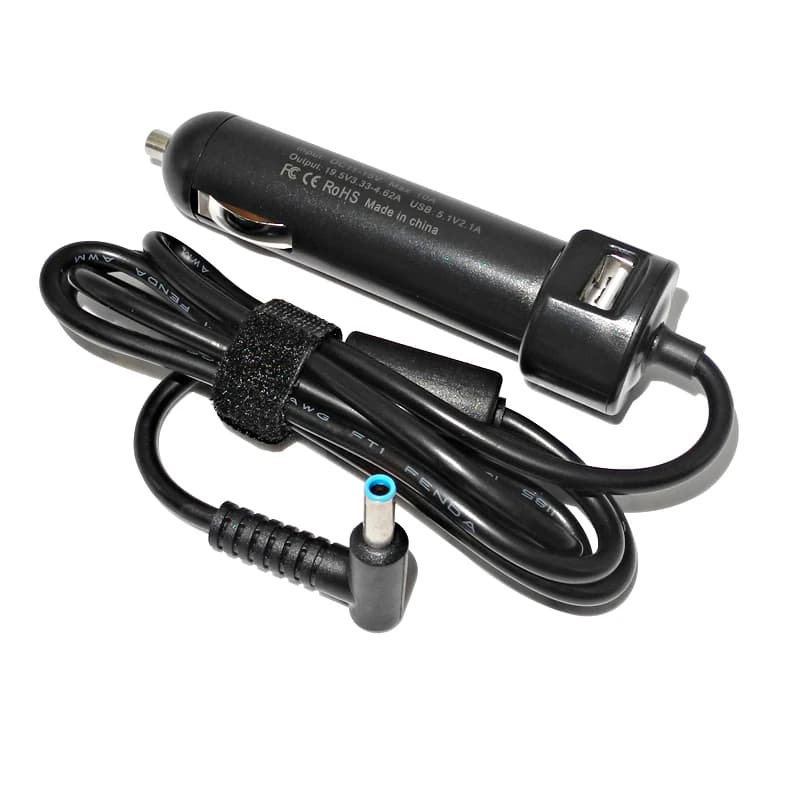 90 W Laptop Car Charger for Hp EliteBook G3 246 G4 248 G1 250 G2 250 G3 250 G4 255 G2 255 G3 255 19.5V 2.31A 4.62A Laptop Adapter