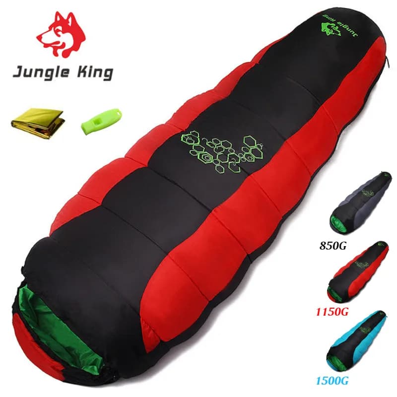 Jungle King 0.85-1.85KG CY0901 Sacco a pelo in cotone a quattro fori da campeggio esterno Speciale per escursioni in campeggio Sacco a pelo tipo mamma