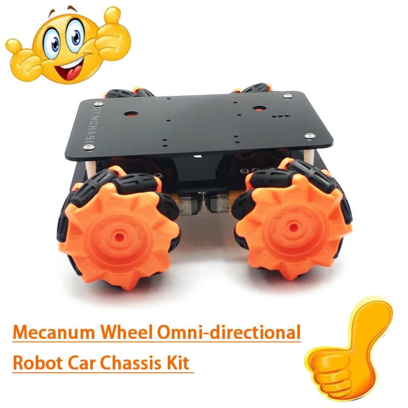 New update Mecanum Wheel omnidirectional Robot Car Chassis Kit with TT motor 4 pieces for Arduino Raspberry Pi parts toy DIY