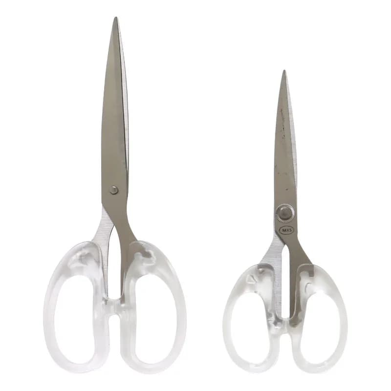 Simplicity Transparent Handle Stationery Scissors Home Furnishing for Fine Art Soft Decor Journal Cutting Tools Office Supplies