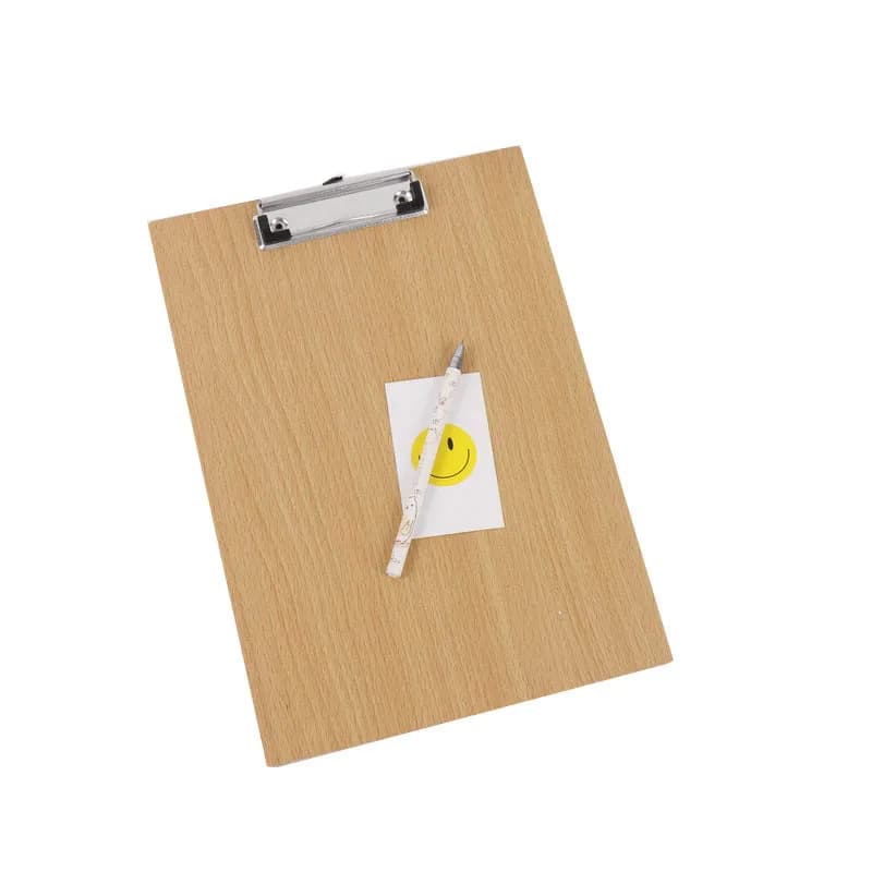 Formato A4 A5 File in legno Stecca Appunti Studente Lavagna Tappetino per pittura Cartella sospesa Ufficio aziendale Bill Clip Blocco da disegno