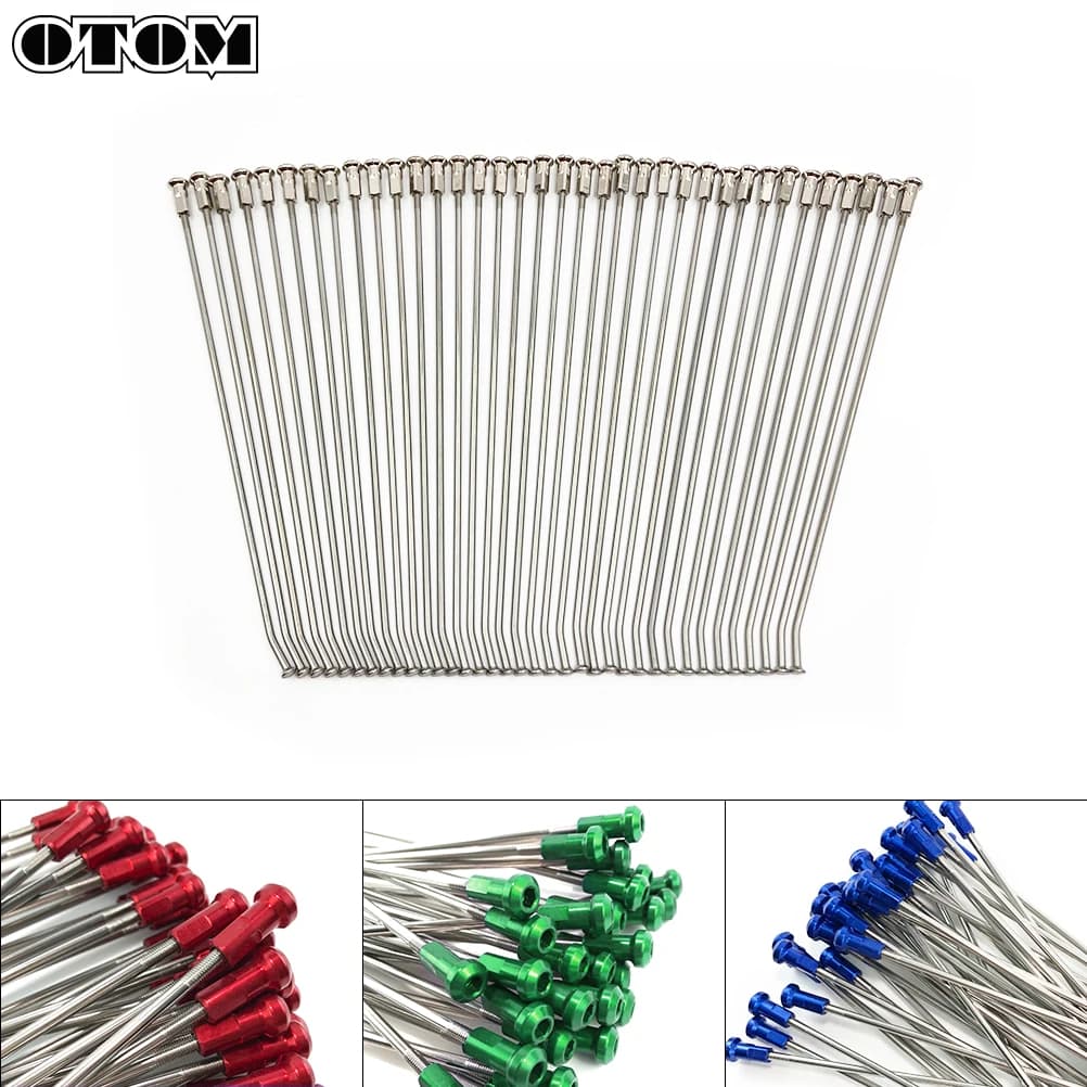 Raggi OTOM 36 Pcs Mountain / Road Bike con capezzoli raggi ad alta resistenza per cerchioni moto per HONDA CRF CR 250 450 125