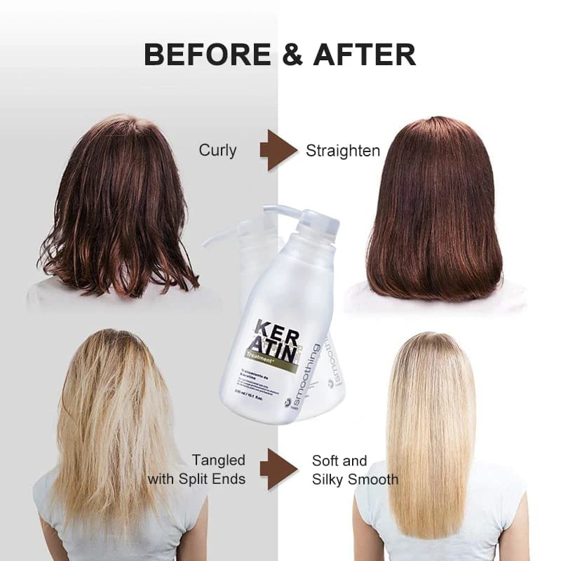PURC 300ML Professional hair treatment for keratin Levigante Crespo Hair curly Raddrizz Haircare Brazilian keratin