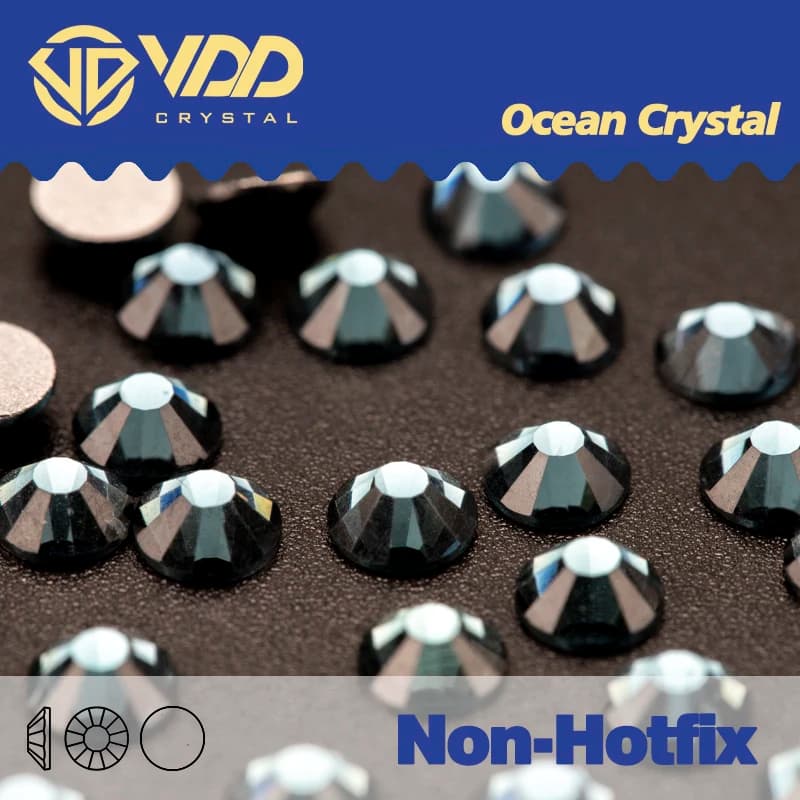 VDD 031 Montana Strass Non hotfix Nail Art Strass Felpa con cappuccio Strass per abiti da festa ricamati