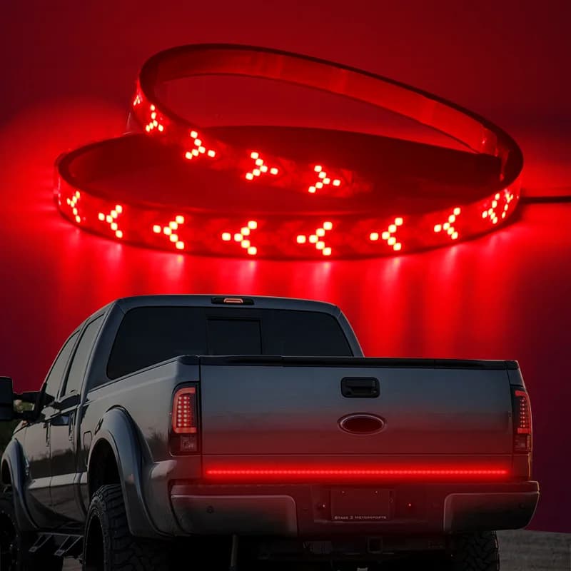 Xintima back door bar DC 12V 24V red amber Pickup direction indicator Bakkie Container Cargo Jeep RV SUV brake LED light strip