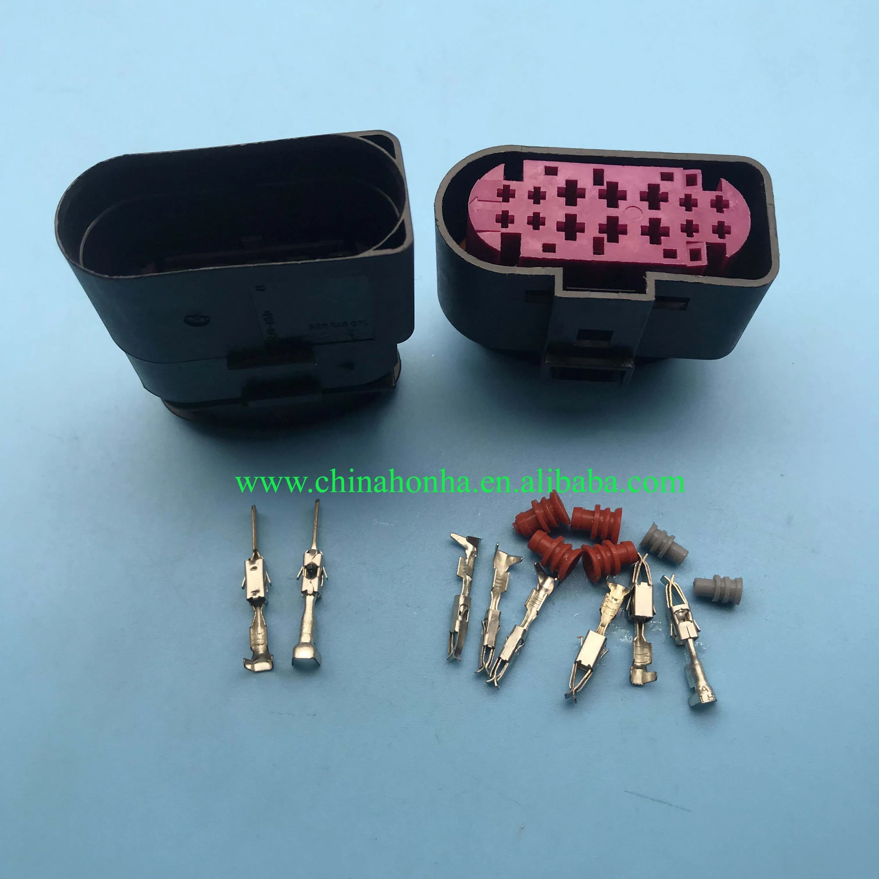 1 pcs car light adapter plug male 1J0 973 835/10 p and female 1J0 973 737/14 P kit